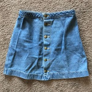 RARE American Apparel high-waisted jean skirt!